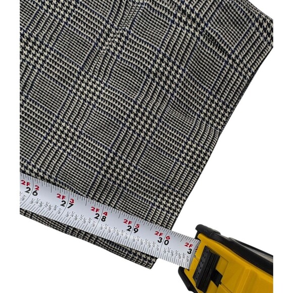 VTG Y2K Talbots Glen Plaid Wool High Rise Pleated Pants Old Money Preppy 16 - Picture 16 of 16